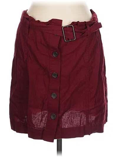 Pre-owned Banana Republic Factory Store Casual Skirt In Burgundy