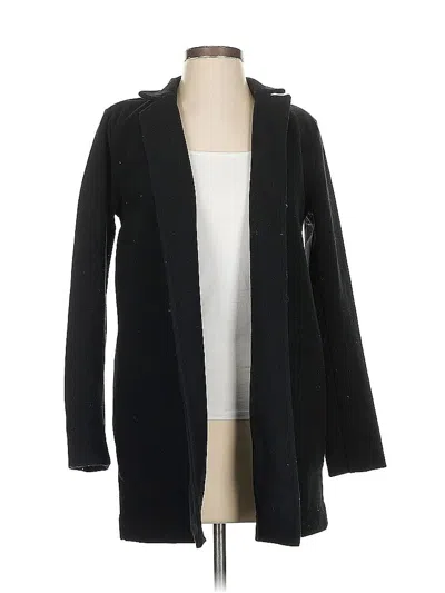 Pre-owned Banana Republic Factory Store Coat In Black