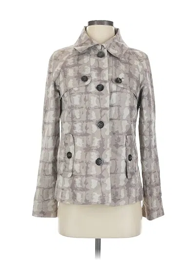 Pre-owned Banana Republic Factory Store Coat In Gray