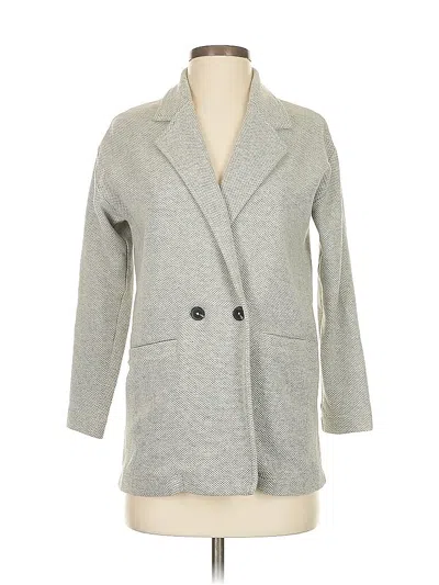 Pre-owned Banana Republic Factory Store Coat In Gray