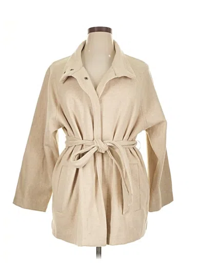 Pre-owned Banana Republic Factory Store Coat In Tan