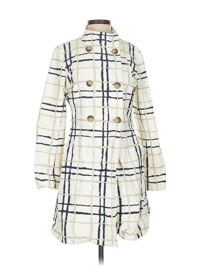 Pre-owned Banana Republic Factory Store Coat In White
