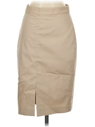 Pre-owned Banana Republic Factory Store Formal Skirt In Tan