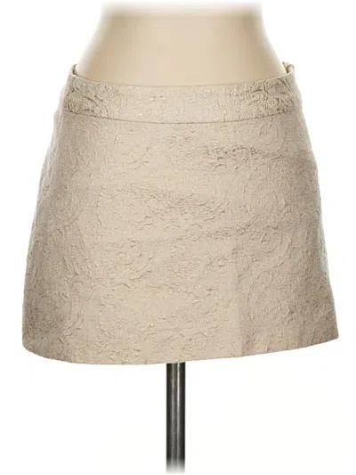 Pre-owned Banana Republic Factory Store Formal Skirt In Tan