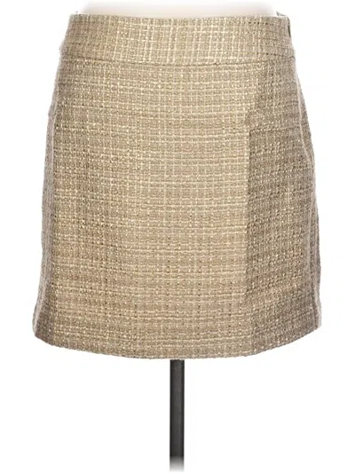 Pre-owned Banana Republic Factory Store Formal Skirt In Tan