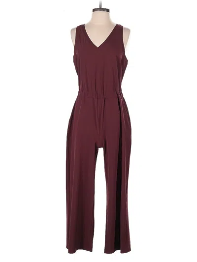 Pre-owned Banana Republic Factory Store Jumpsuit In Burgundy