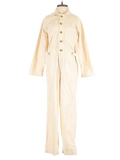 Pre-owned Banana Republic Factory Store Jumpsuit In White