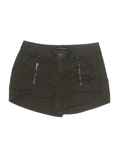 Pre-owned Banana Republic Factory Store Khaki Shorts In Green