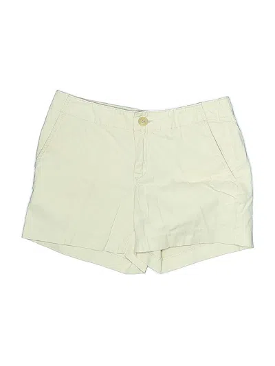 Pre-owned Banana Republic Factory Store Khaki Shorts In White