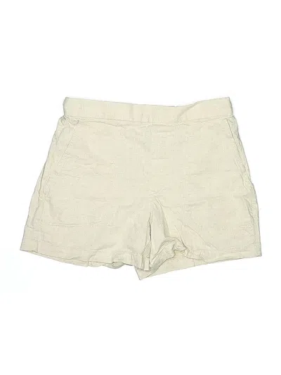 Pre-owned Banana Republic Factory Store Khaki Shorts In White