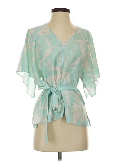 Pre-owned Banana Republic Factory Store Kimono In Blue