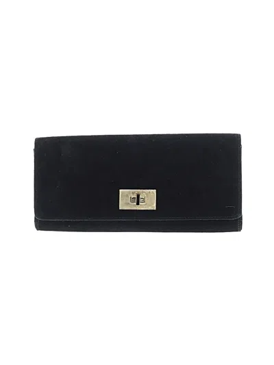 Pre-owned Banana Republic Factory Store Leather Clutch In Black
