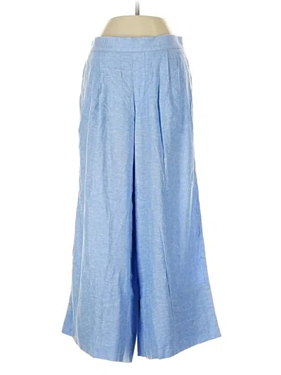 Pre-owned Banana Republic Factory Store Linen Pants In Blue