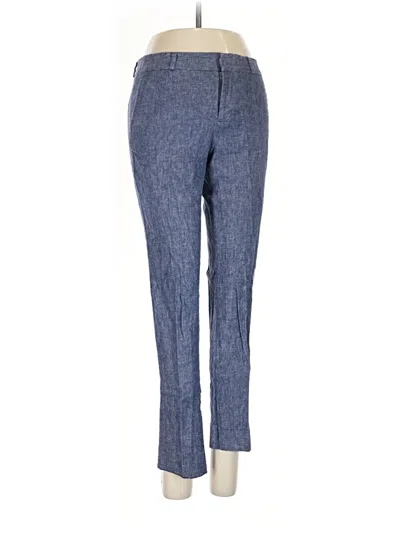 Pre-owned Banana Republic Factory Store Linen Pants In Blue