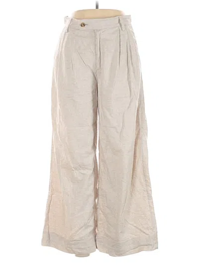 Pre-owned Banana Republic Factory Store Linen Pants In Brown