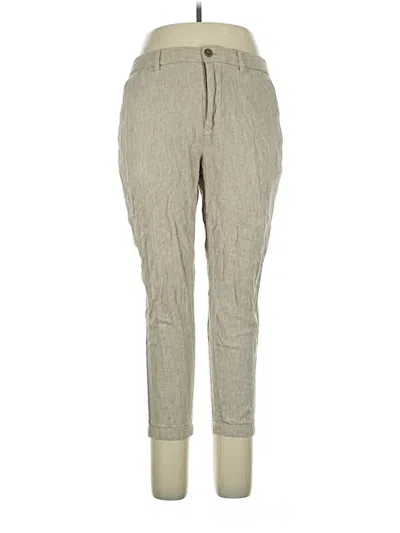 Pre-owned Banana Republic Factory Store Linen Pants In Brown