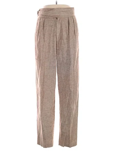 Pre-owned Banana Republic Factory Store Linen Pants In Brown