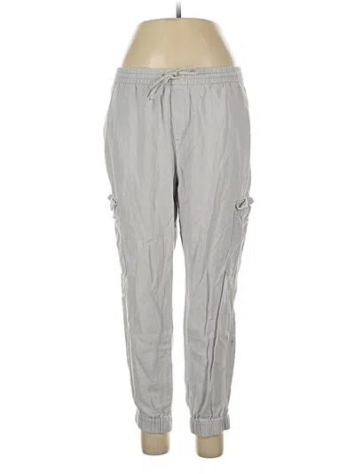 Pre-owned Banana Republic Factory Store Linen Pants In Gray