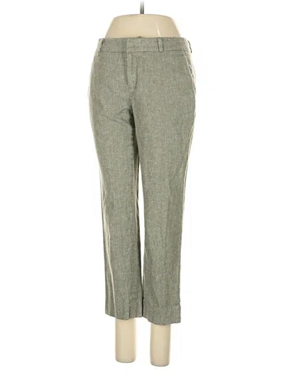 Pre-owned Banana Republic Factory Store Linen Pants In Green