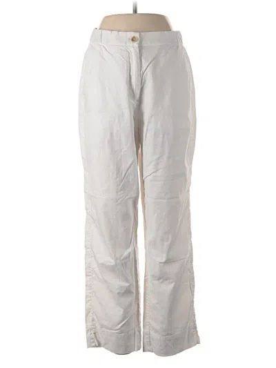 Pre-owned Banana Republic Factory Store Linen Pants In Silver
