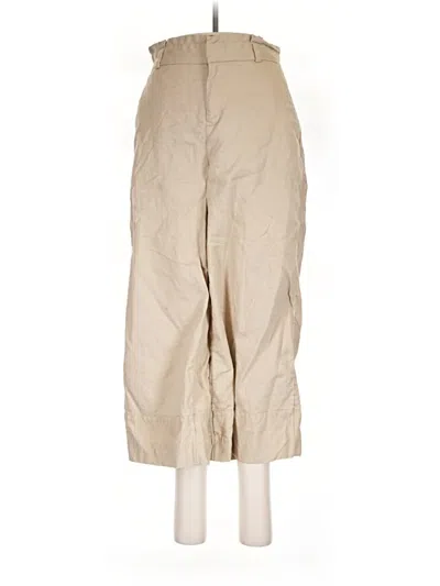 Pre-owned Banana Republic Factory Store Linen Pants In Tan