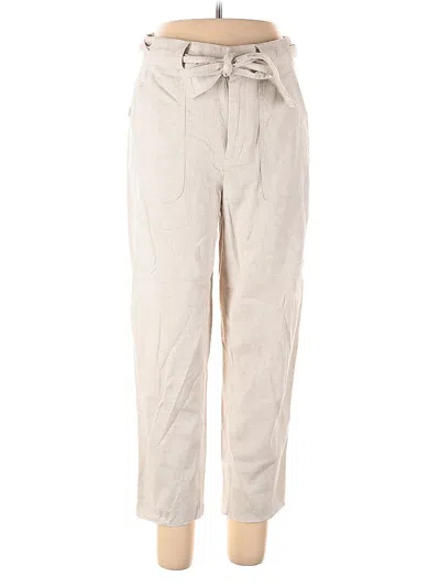 Pre-owned Banana Republic Factory Store Linen Pants In White
