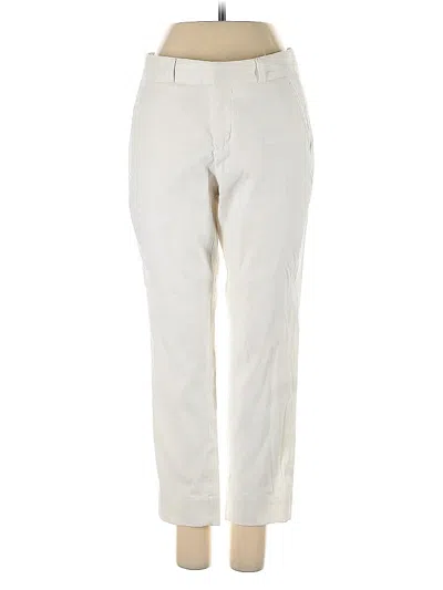 Pre-owned Banana Republic Factory Store Linen Pants In White