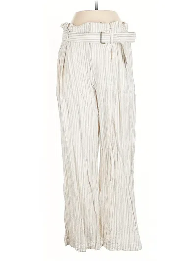Pre-owned Banana Republic Factory Store Linen Pants In White