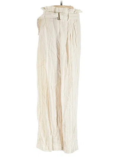 Pre-owned Banana Republic Factory Store Linen Pants In White