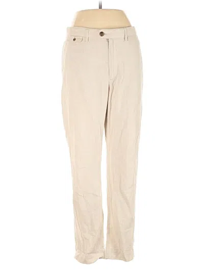 Pre-owned Banana Republic Factory Store Linen Pants In White