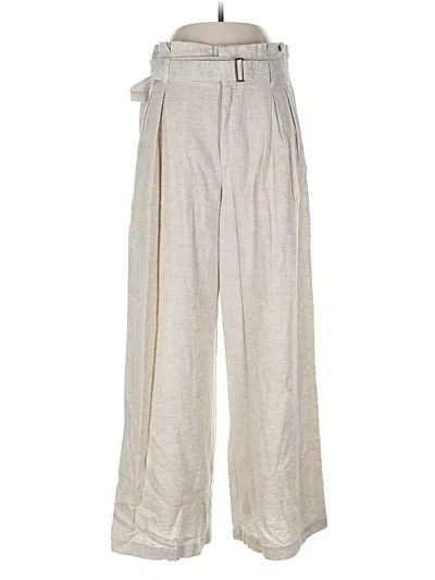 Pre-owned Banana Republic Factory Store Linen Pants In White
