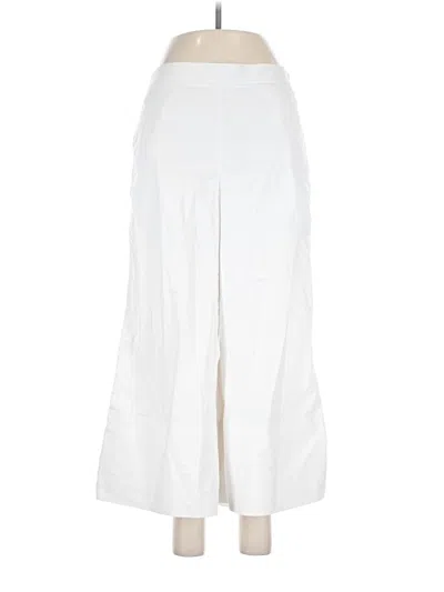 Pre-owned Banana Republic Factory Store Linen Pants In White