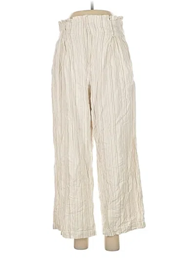 Pre-owned Banana Republic Factory Store Linen Pants In White