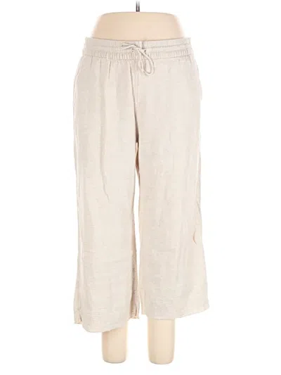Pre-owned Banana Republic Factory Store Linen Pants In White