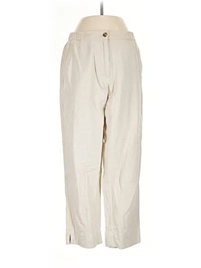 Pre-owned Banana Republic Factory Store Linen Pants In White