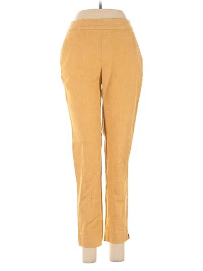 Pre-owned Banana Republic Factory Store Linen Pants In Yellow