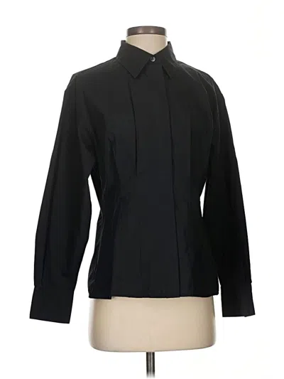 Banana Republic Factory Store Long Sleeve Blouse In Black