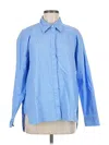 Banana Republic Factory Store Long Sleeve Blouse In Blue