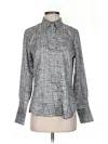 Banana Republic Factory Store Long Sleeve Blouse In Gray