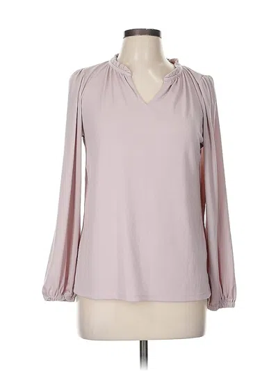 Pre-owned Banana Republic Factory Store Long Sleeve Blouse In Pink