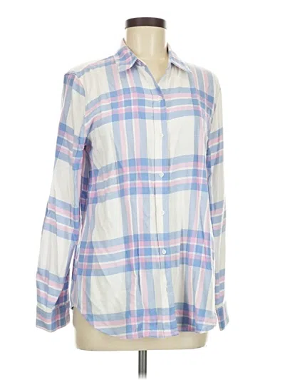 Pre-owned Banana Republic Factory Store Long Sleeve Button Down Shirt In Blue