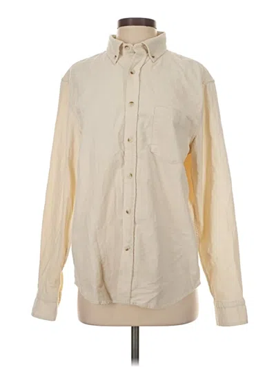 Banana Republic Factory Store Long Sleeve Button Down Shirt In Neutral