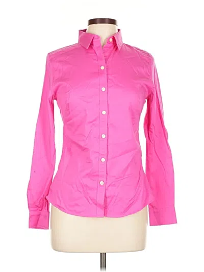 Pre-owned Banana Republic Factory Store Long Sleeve Button Down Shirt In Pink