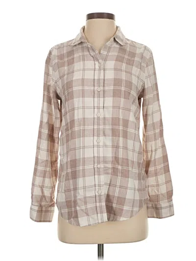Pre-owned Banana Republic Factory Store Long Sleeve Button Down Shirt In Tan
