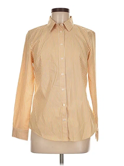 Pre-owned Banana Republic Factory Store Long Sleeve Button Down Shirt In Yellow