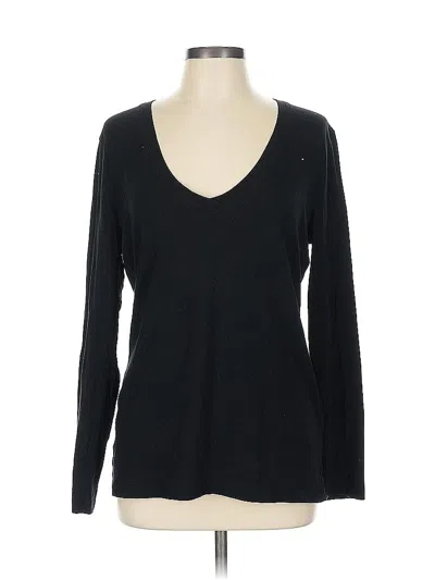 Pre-owned Banana Republic Factory Store Long Sleeve T-shirt In Black