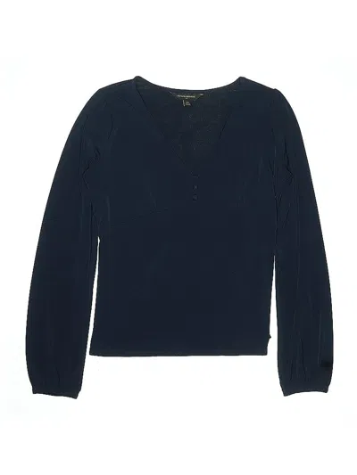 Pre-owned Banana Republic Factory Store Long Sleeve T-shirt In Blue