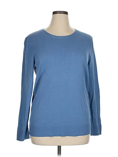 Pre-owned Banana Republic Factory Store Long Sleeve T-shirt In Blue