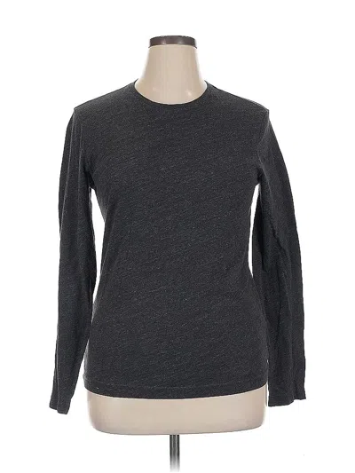 Pre-owned Banana Republic Factory Store Long Sleeve T-shirt In Gray