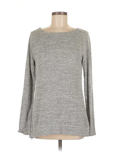 Pre-owned Banana Republic Factory Store Long Sleeve T-shirt In Gray